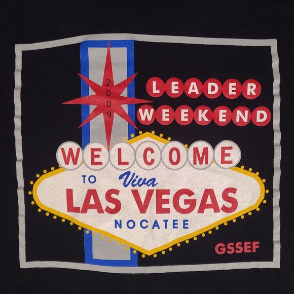 Girl Scouts Of SE Florida T-Shirt Womens XL Blue 2009 Las Vegas Leader Weekend - Picture 6 of 12